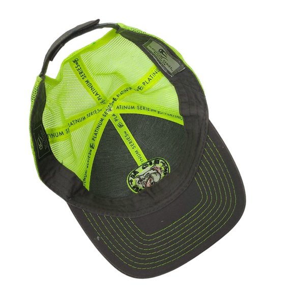 Outdoor Cap Big M Diesel Express Mesh Strapback Cap Trucker Hat Neon Green Gray - Picture 7 of 10